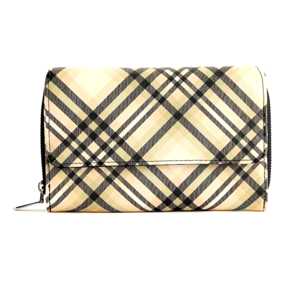 NWOT Zip Around Organizer RFID Blocking Faux Leather Wallet